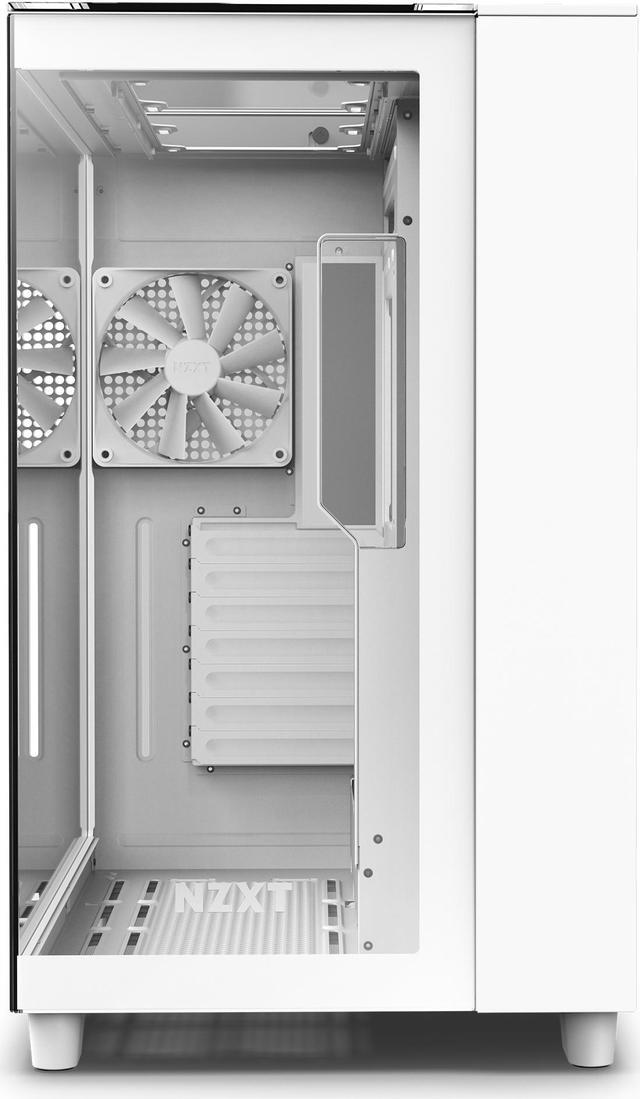 Alt view image 9 of 19 - NZXT H9 Elite - All White - CM-H91EW-01 - Premium Dual-Chamber - Mid-Tower - RGB Fans - Case