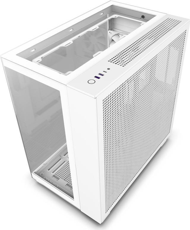 Alt view image 19 of 19 - NZXT H9 Elite - All White - CM-H91EW-01 - Premium Dual-Chamber - Mid-Tower - RGB Fans - Case