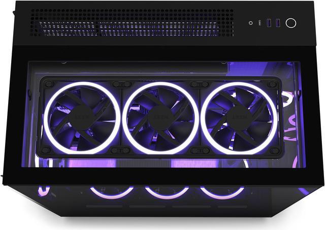 Alt view image 5 of 19 - NZXT H9 Elite - All Black - CM-H91EB-01 - Premium Dual-Chamber - Mid-Tower - RGB Fans - Case