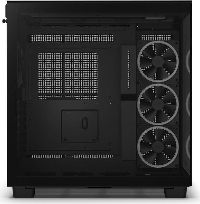 Alt view image 13 of 19 - NZXT H9 Elite - All Black - CM-H91EB-01 - Premium Dual-Chamber - Mid-Tower - RGB Fans - Case