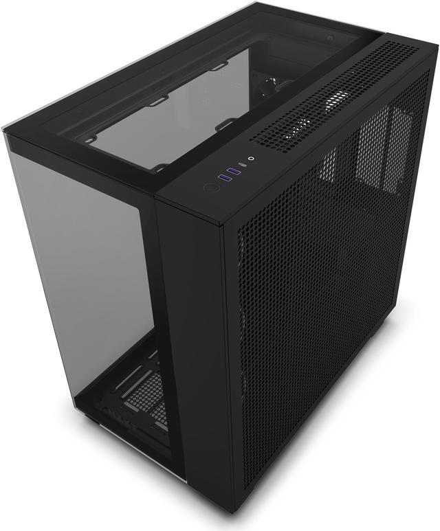 Alt view image 19 of 19 - NZXT H9 Elite - All Black - CM-H91EB-01 - Premium Dual-Chamber - Mid-Tower - RGB Fans - Case