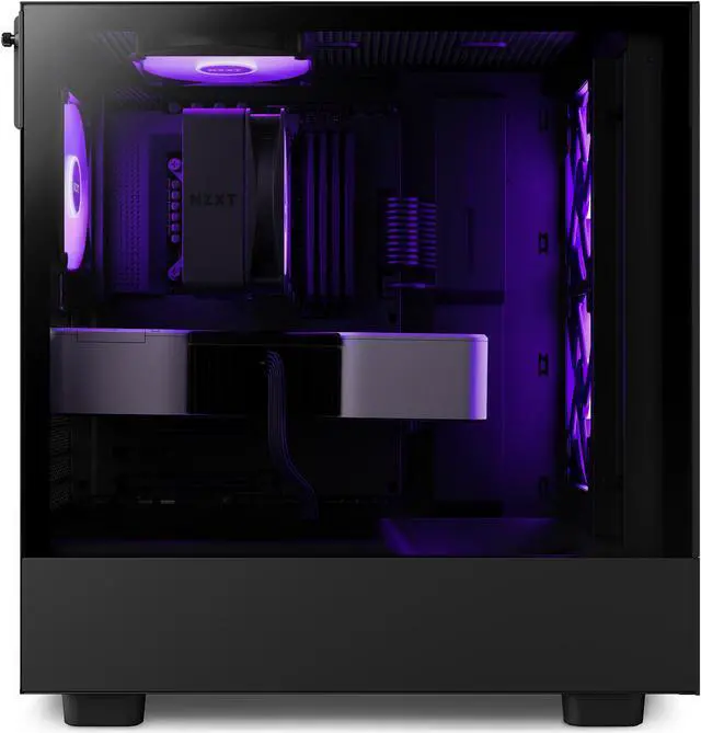 Alt view image 10 of 20 - NZXT H Series H5 (2023) Flow RGB Edition ATX Mid Tower Chassis Black Color-CC-H51FB-R1
