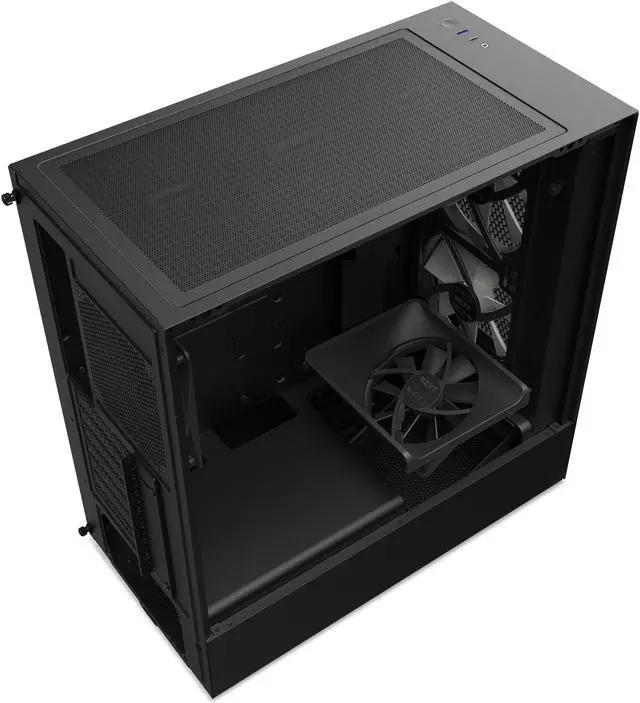 Alt view image 14 of 20 - NZXT H Series H5 (2023) Flow RGB Edition ATX Mid Tower Chassis Black Color-CC-H51FB-R1