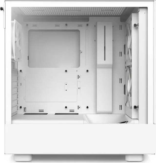 Alt view image 5 of 20 - NZXT H Series H5 (2023) Flow RGB Edition ATX Mid Tower Chassis White Color-CC-H51FW-R1