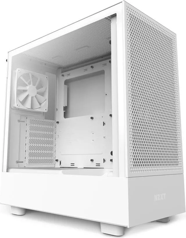 Alt view image 6 of 20 - NZXT H Series H5 (2023) Flow RGB Edition ATX Mid Tower Chassis White Color-CC-H51FW-R1