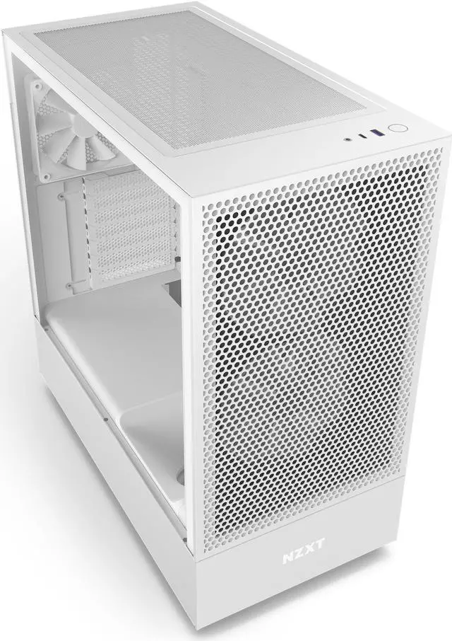 Alt view image 8 of 20 - NZXT H Series H5 (2023) Flow RGB Edition ATX Mid Tower Chassis White Color-CC-H51FW-R1