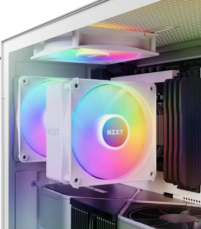 Alt view image 14 of 20 - NZXT H Series H5 (2023) Flow RGB Edition ATX Mid Tower Chassis White Color-CC-H51FW-R1