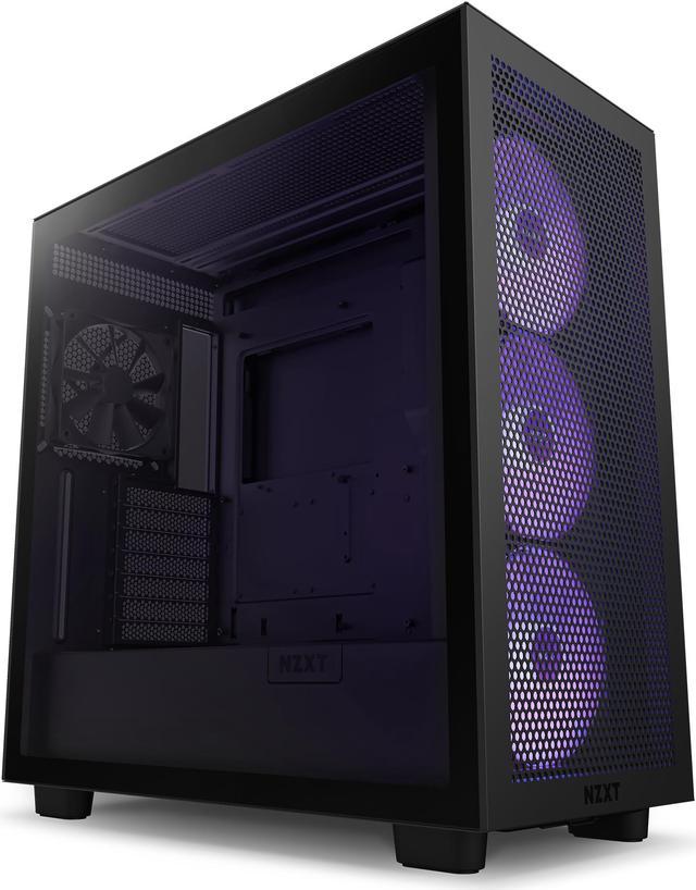 NZXT H Series H7 (2023) Flow RGB Edition ATX Mid Tower Chassis Black Color- CM-H71FB-R1 