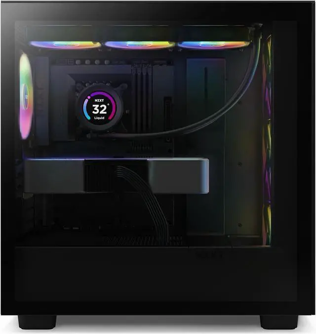 Alt view image 6 of 20 - NZXT H Series H7 (2023) Flow RGB Edition ATX Mid Tower Chassis Black Color-CM-H71FB-R1