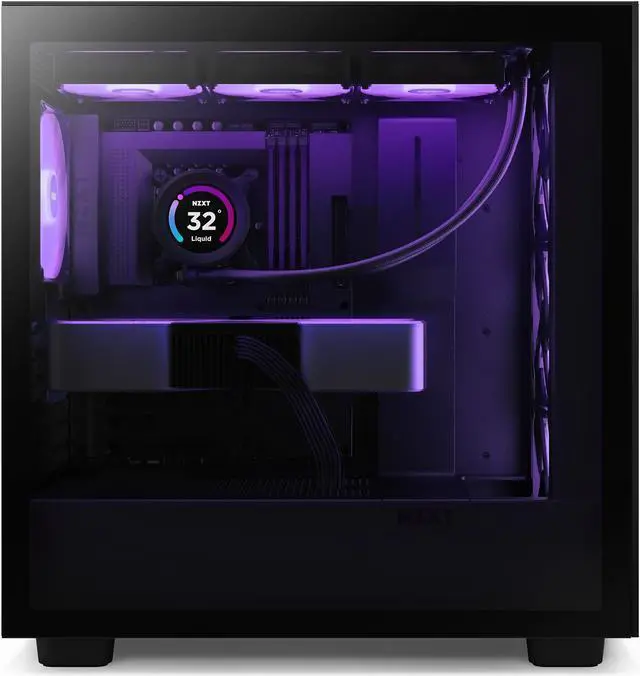 Alt view image 7 of 20 - NZXT H Series H7 (2023) Flow RGB Edition ATX Mid Tower Chassis Black Color-CM-H71FB-R1