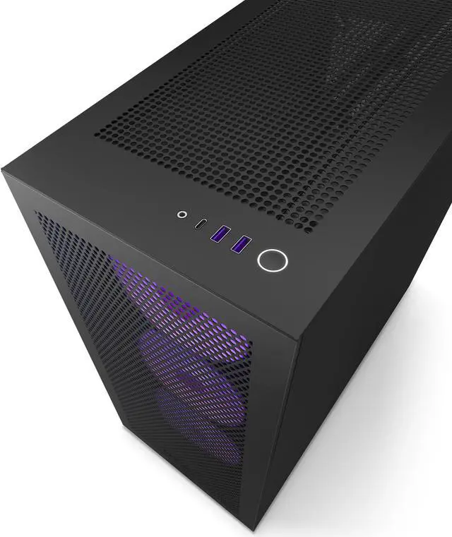 Alt view image 10 of 20 - NZXT H Series H7 (2023) Flow RGB Edition ATX Mid Tower Chassis Black Color-CM-H71FB-R1