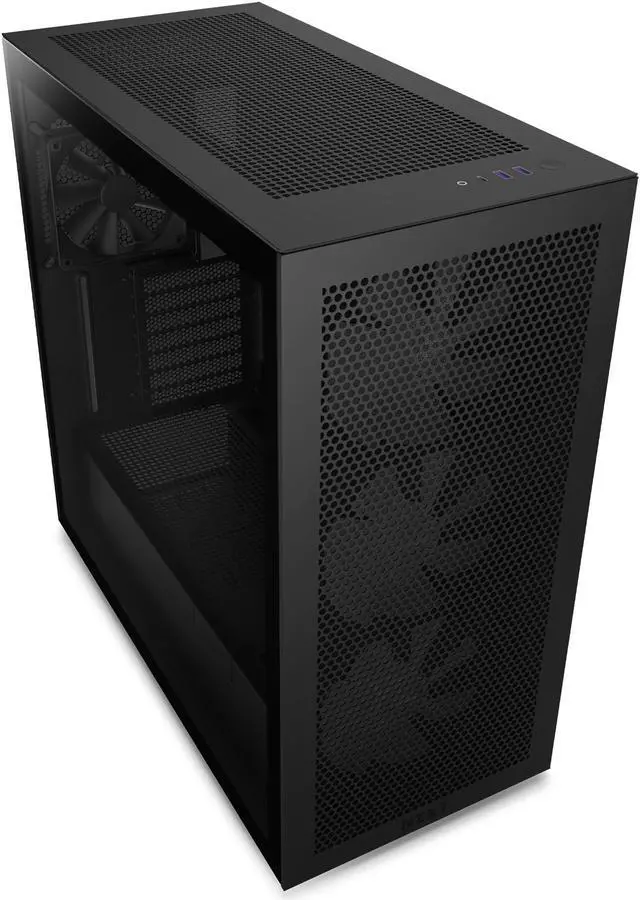 Alt view image 17 of 20 - NZXT H Series H7 (2023) Flow RGB Edition ATX Mid Tower Chassis Black Color-CM-H71FB-R1