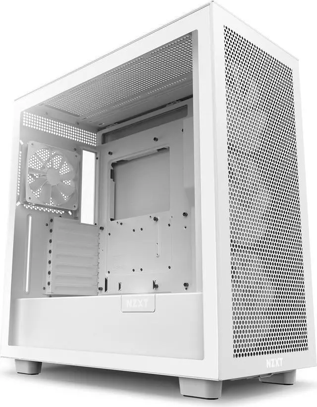 Alt view image 13 of 20 - NZXT H Series H7 (2023) Flow RGB Edition ATX Mid Tower Chassis White Color-CM-H71FW-R1