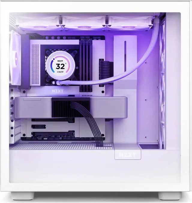 Alt view image 20 of 20 - NZXT H Series H7 (2023) Flow RGB Edition ATX Mid Tower Chassis White Color-CM-H71FW-R1