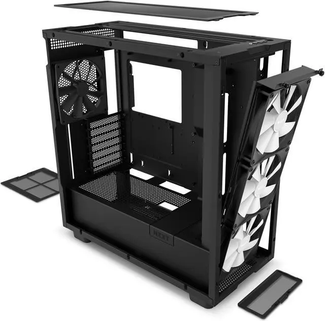 Alt view image 14 of 14 - NZXT H Series H7 (2023) Elite Edition ATX Mid Tower Chassis Black color-CM-H71EB-02