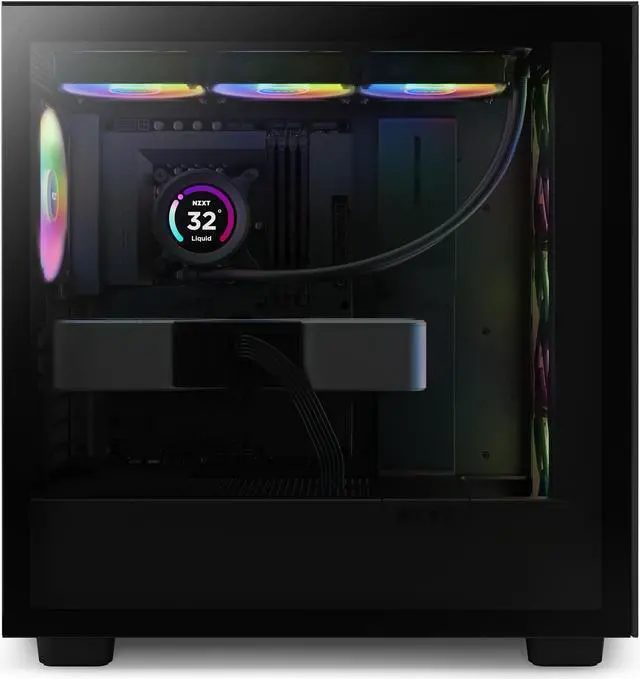 Alt view image 10 of 14 - NZXT H Series H7 (2023) Elite Edition ATX Mid Tower Chassis Black color-CM-H71EB-02