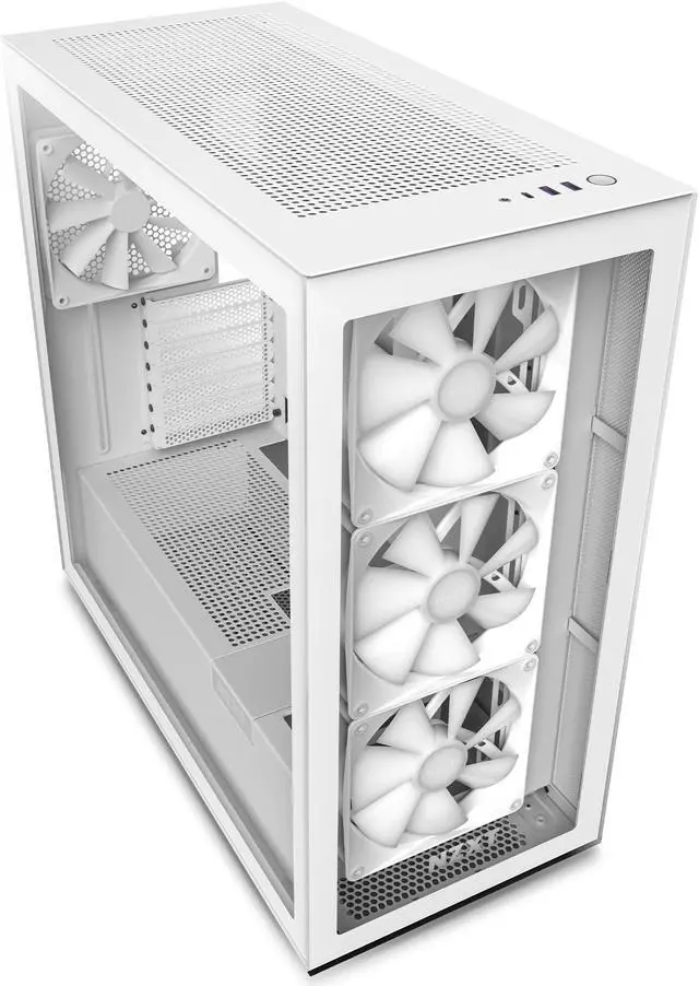 Alt view image 4 of 14 - NZXT H Series H7 (2023) Elite Edition ATX Mid Tower Chassis White color-CM-H71EW-02