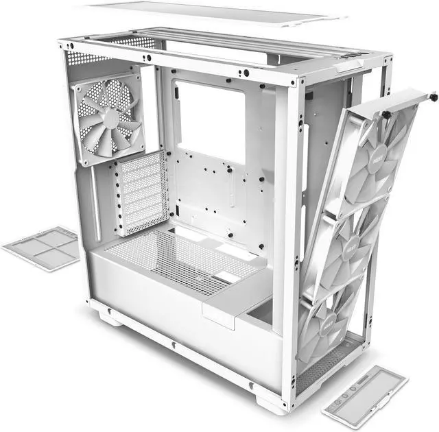 Alt view image 14 of 14 - NZXT H Series H7 (2023) Elite Edition ATX Mid Tower Chassis White color-CM-H71EW-02