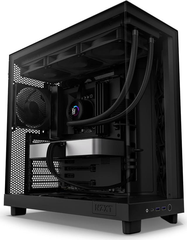 NZXT H6 FLOW Compact Dual-Chamber Mid-Tower Airflow Case, Black