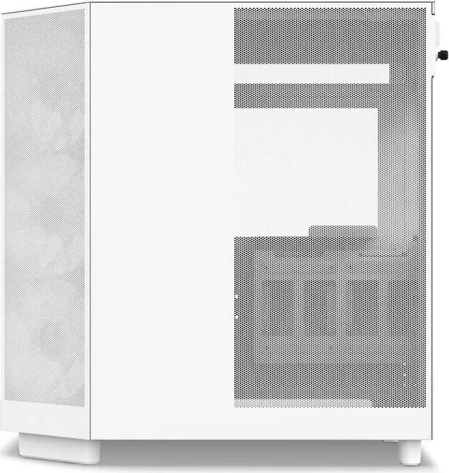 Alt view image 10 of 17 - NZXT H6 FLOW RGB Compact Dual-Chamber Mid-Tower Airflow Case, White, CC-H61FW-R1