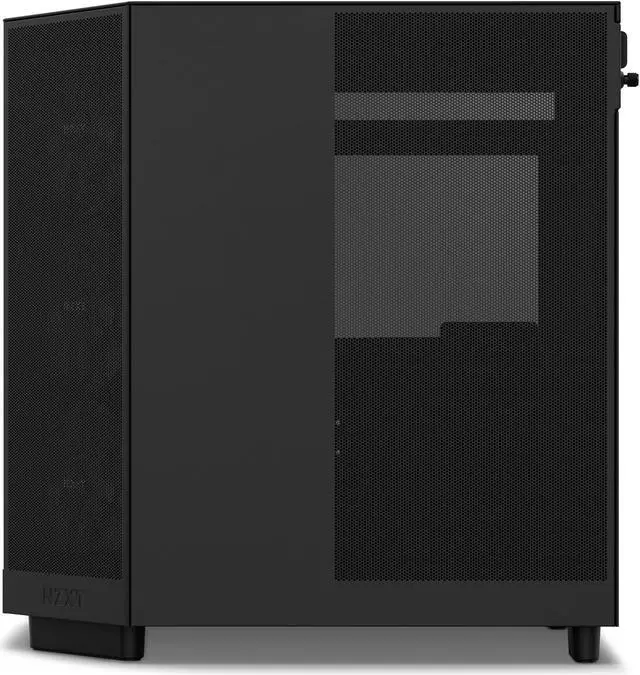 Alt view image 10 of 17 - NZXT H6 FLOW RGB Compact Dual-Chamber Mid-Tower Airflow Case, Black, CC-H61FB-R1