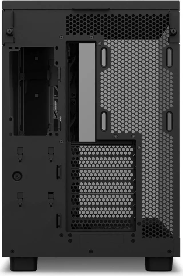 Alt view image 12 of 17 - NZXT H6 FLOW RGB Compact Dual-Chamber Mid-Tower Airflow Case, Black, CC-H61FB-R1