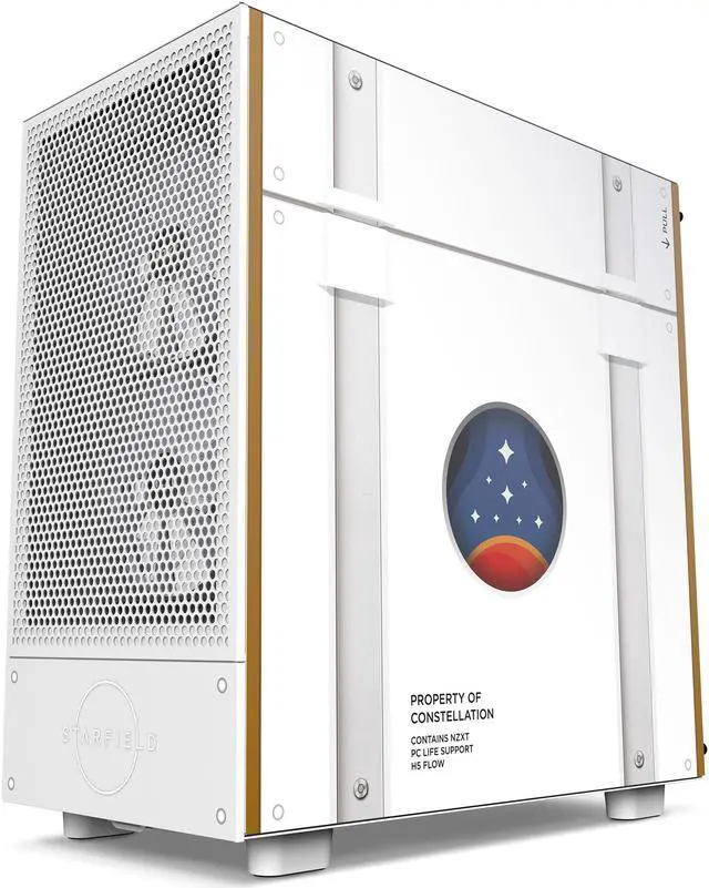 Alt view image 9 of 17 - NZXT H5 Flow  Starfield Compact Mid-Tower Airflow Case-CC-H51FW-SF-FS