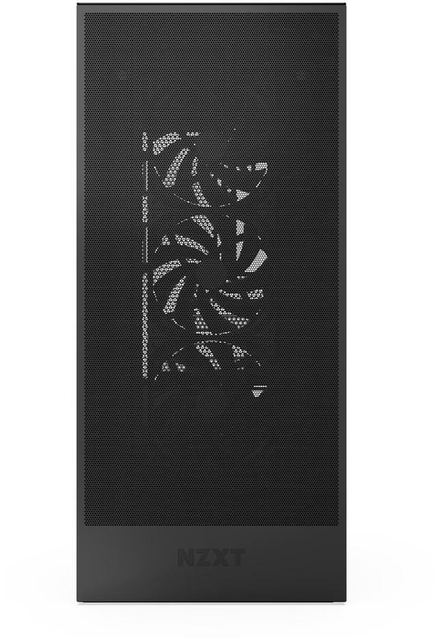 Alt view image 5 of 11 - NZXT H7 Flow (2024) Mid-Tower Case - All Black-CM-H72FB-01