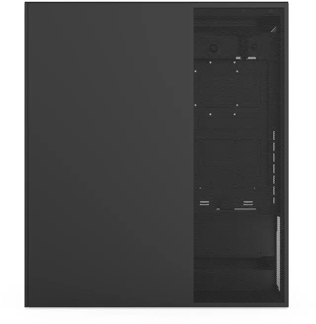 Alt view image 3 of 11 - NZXT H7 Flow (2024) Mid-Tower Case - All Black-CM-H72FB-01
