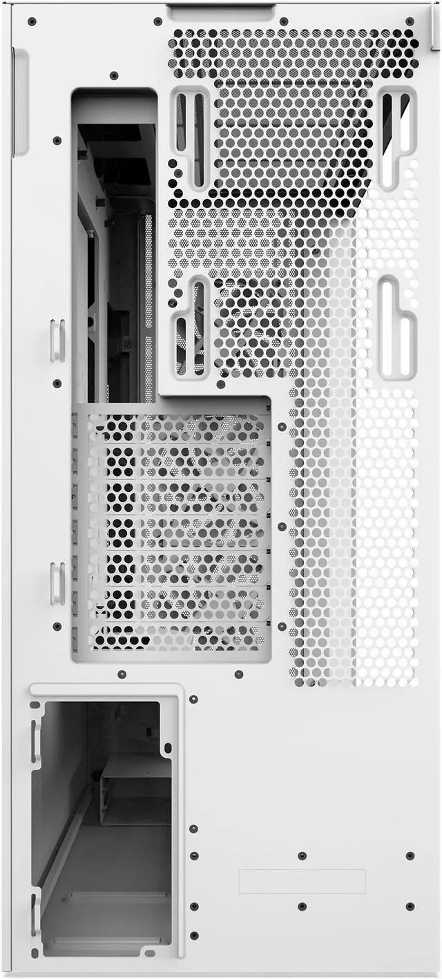 Alt view image 6 of 11 - NZXT H7 Flow (2024) Mid-Tower Case - All White-CM-H72FW-01