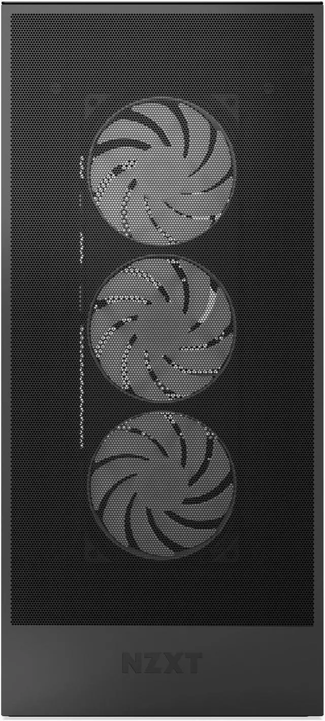Alt view image 3 of 12 - NZXT H7 Flow RGB (2024) Mid-Tower Case - All Black-CM-H72FB-R1