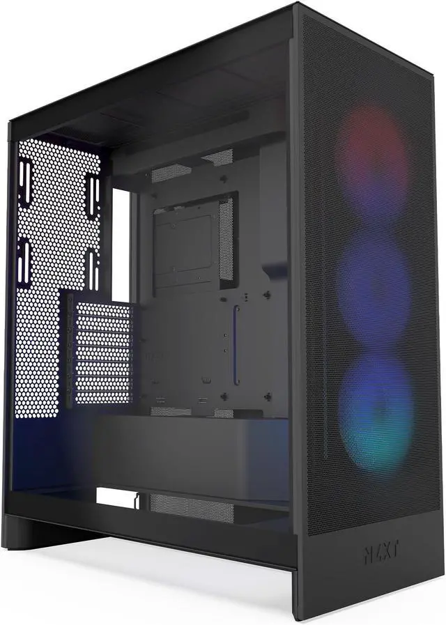 Main image of NZXT H7 Flow RGB (2024) Mid-Tower Case - All Black-CM-H72FB-R1