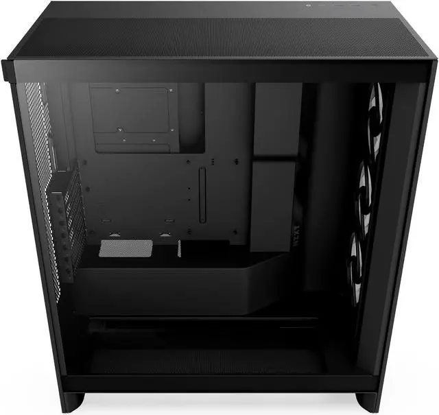 Alt view image 7 of 12 - NZXT H7 Flow RGB (2024) Mid-Tower Case - All Black-CM-H72FB-R1