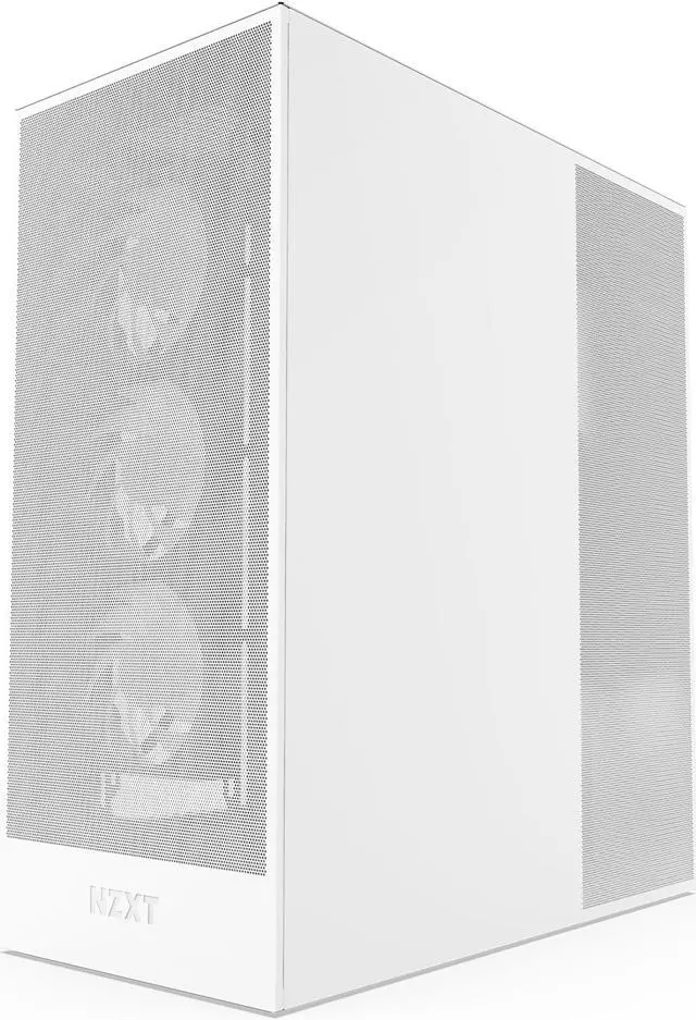 Alt view image 3 of 12 - NZXT H7 Flow RGB (2024) Mid-Tower Case - All White-CM-H72FW-R1
