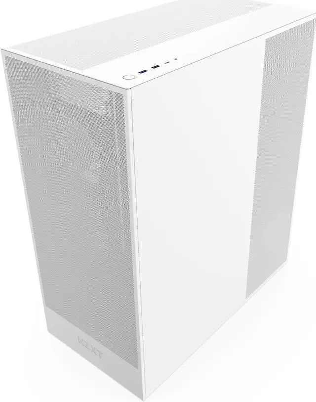 Alt view image 4 of 12 - NZXT H7 Flow RGB (2024) Mid-Tower Case - All White-CM-H72FW-R1