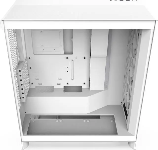 Alt view image 5 of 12 - NZXT H7 Flow RGB (2024) Mid-Tower Case - All White-CM-H72FW-R1