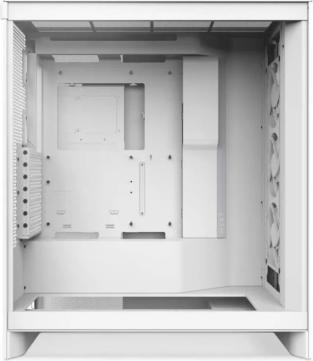 Alt view image 7 of 12 - NZXT H7 Flow RGB (2024) Mid-Tower Case - All White-CM-H72FW-R1