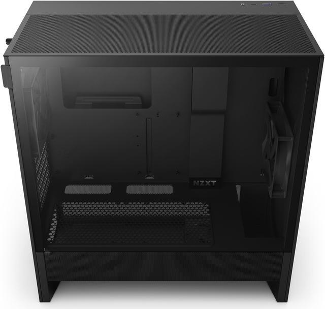 Alt view image 3 of 12 - NZXT H Series H5 Flow 2024 Edition ATX Mid Tower Chassis All Black Color