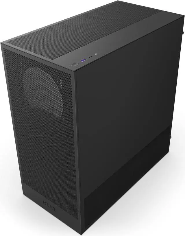 Alt view image 5 of 12 - NZXT H Series H5 Flow 2024 Edition ATX Mid Tower Chassis All Black Color