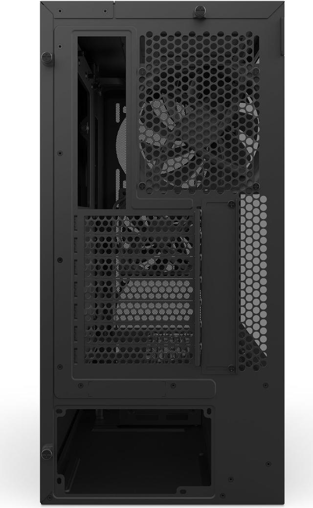 Alt view image 8 of 12 - NZXT H Series H5 Flow 2024 Edition ATX Mid Tower Chassis All Black Color