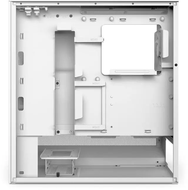 Alt view image 6 of 13 - NZXT H Series H5 Flow 2024 Edition ATX Mid Tower Chassis All White Color