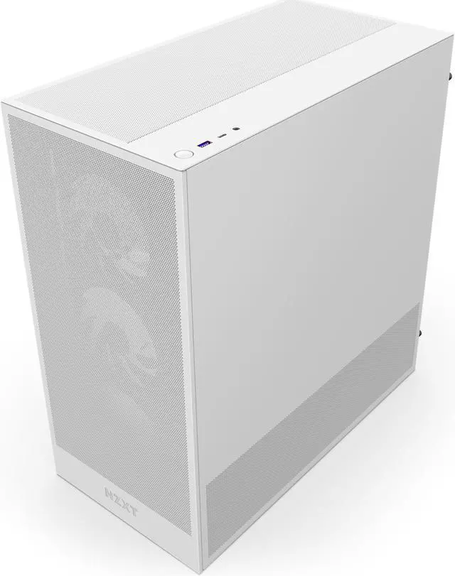 Main image of NZXT H Series H5 Flow 2024 RGB Edition ATX Mid Tower Chassis All White Color