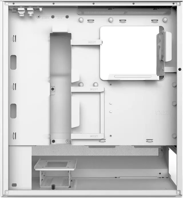 Alt view image 6 of 13 - NZXT H Series H5 Flow 2024 RGB Edition ATX Mid Tower Chassis All White Color