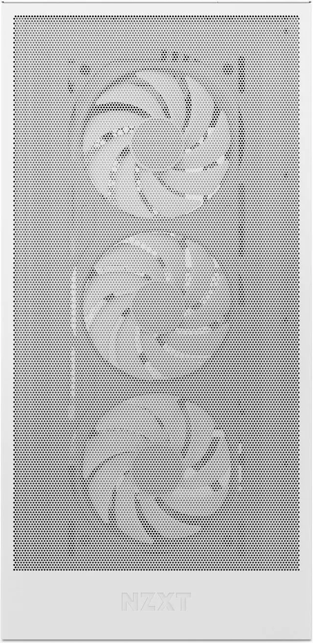 Alt view image 7 of 13 - NZXT H Series H5 Flow 2024 RGB Edition ATX Mid Tower Chassis All White Color
