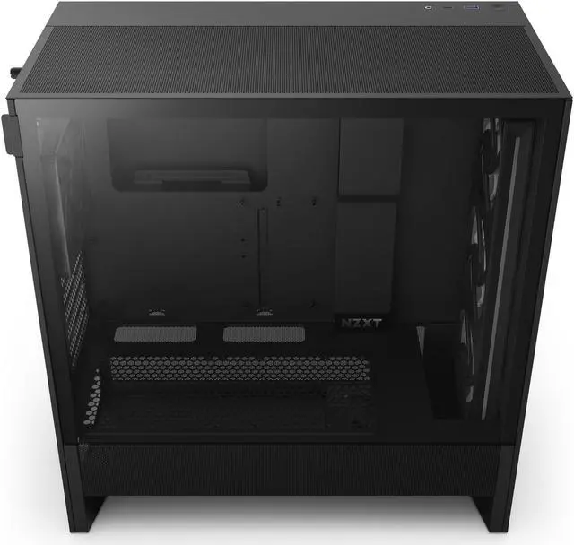 Alt view image 4 of 13 - NZXT H Series H5 Flow 2024 RGB Edition ATX Mid Tower Chassis All Black Color