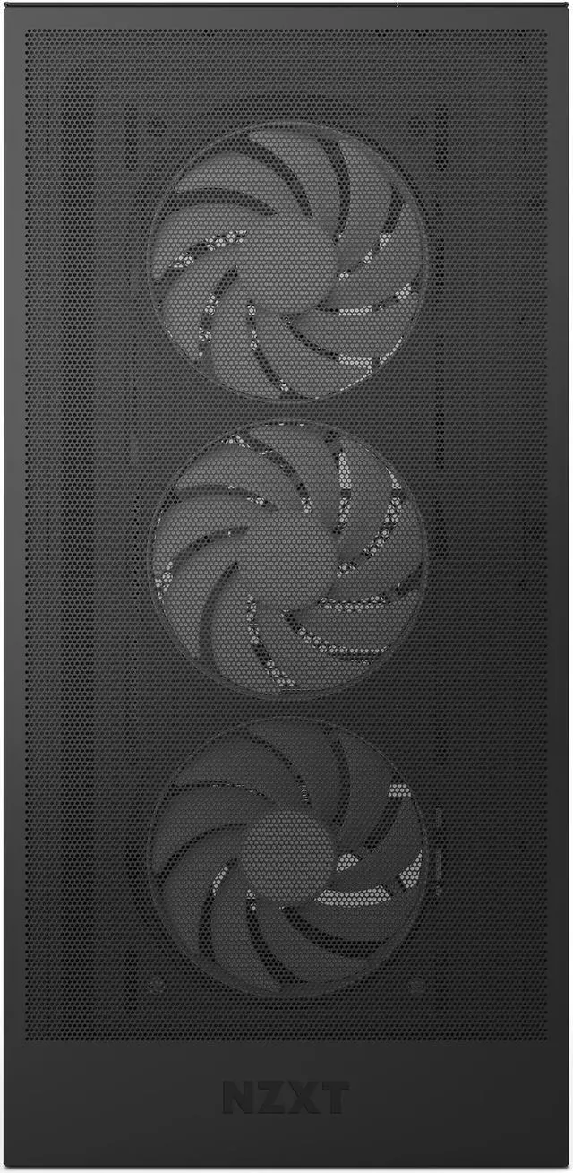 Alt view image 7 of 13 - NZXT H Series H5 Flow 2024 RGB Edition ATX Mid Tower Chassis All Black Color