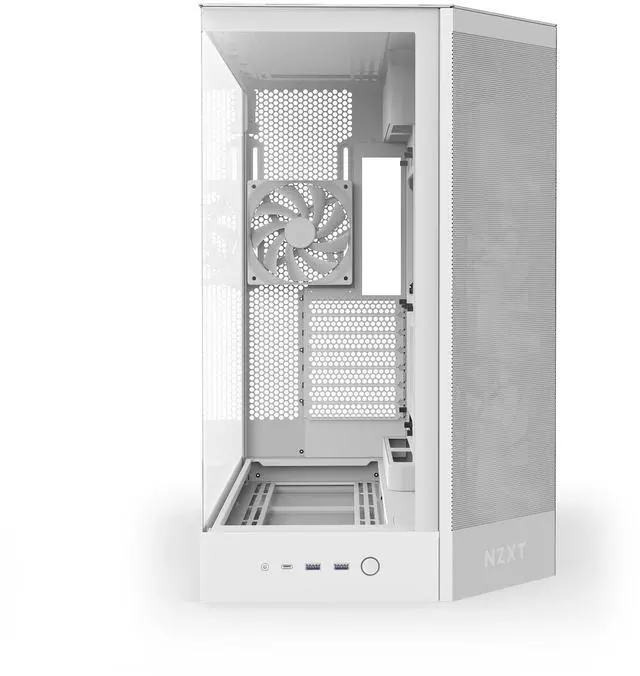 Alt view image 8 of 11 - NZXT H9 Flow (2025) CM-H92FW-01 Large Dual-Chamber ATX Mid-Tower - White