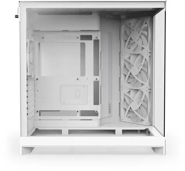 Alt view image 4 of 11 - NZXT H9 Flow (2025) CM-H92FW-01 Large Dual-Chamber ATX Mid-Tower - White