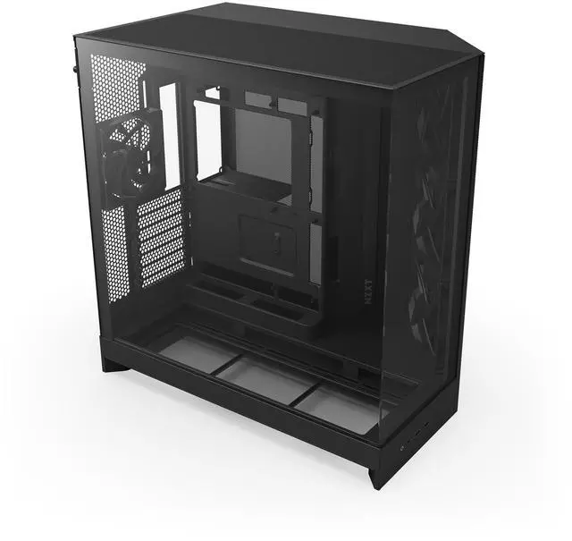 Alt view image 8 of 11 - NZXT H9 Flow (2025) CM-H92FW-01 Large Dual-Chamber ATX Mid-Tower - Black