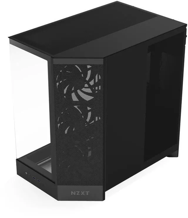 Alt view image 9 of 11 - NZXT H9 Flow (2025) CM-H92FW-01 Large Dual-Chamber ATX Mid-Tower - Black